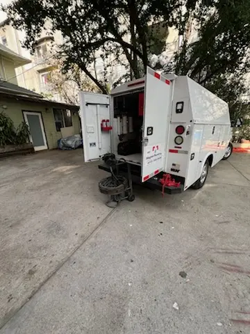 Magnet Plumbing service vehicle on-site for Water Heater Repair in Lakeland Estates